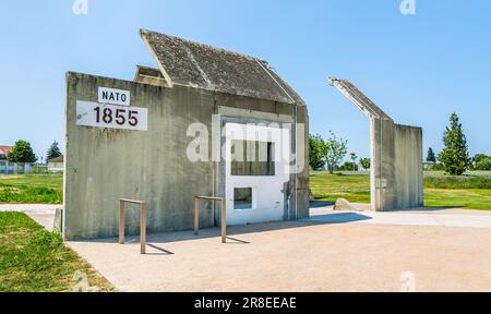 Mannheim, Germany - 26 May 2023: Rest of old tank wash for NATO combat vehicles Stock Photo