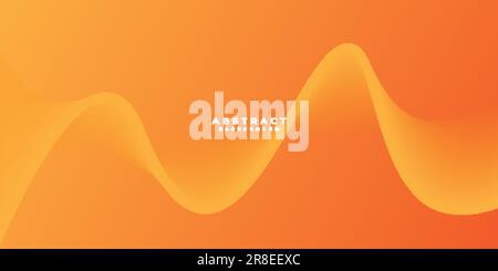 orange background . orange wavy gradation background Stock Vector
