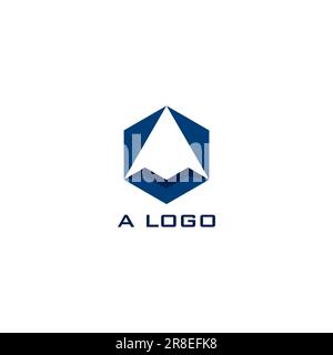 Letter A Hexagon Logo. Hexagon Arrow Logo Stock Vector