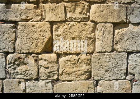 Old Medieval Wall in York Museum Gardens Stock Photo