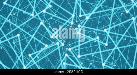 Communication technology for internet business. Abstract digital network connection blue background. Net and communication concept. Close up image of Stock Photo