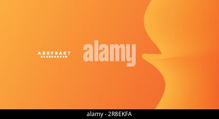 orange background . orange wavy gradation background Stock Vector
