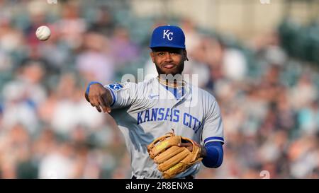 This is a 2023 photo of Maikel Garcia of the Kansas City Royals baseball  team. This image reflects the Kansas City Royals active roster as of  Wednesday, Feb. 22, 2023, when this