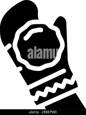 Snowball fight black glyph icon Stock Vector Image & Art - Alamy