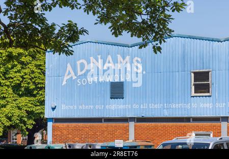 Exterior of one of Adnams Brewery buildings. Southwold, Suffolk. UK. Stock Photo