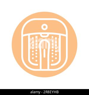 Pedicure electric instrument color line icon. Isolated vector element. Outline pictogram for web page, mobile app, promo Stock Vector