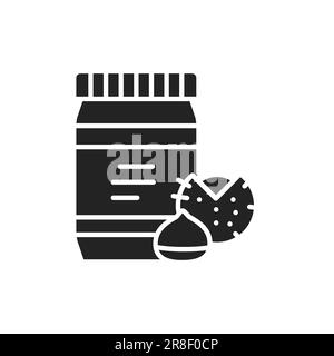 Chestnut paste color line icon. Isolated vector element. Outline pictogram for web page, mobile app, promo Stock Vector