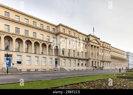 The Municipal Offices along the Promenade in Cheltenham, Gloucestershire, England. Stock Photo
