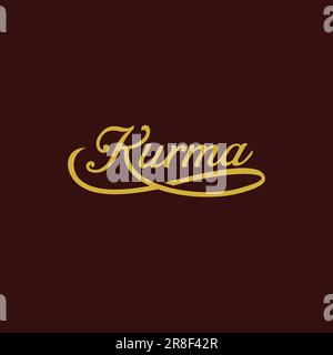 Kurma Logo Design. Letter K Logo Symbol Stock Vector