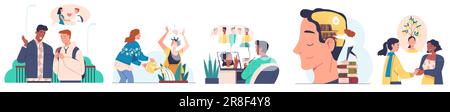 Personal coaching set Stock Vector