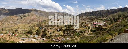 Valle de las Animas, landscape with special rock formations at the outskirts of La Paz in the Bolivian Andes - Traveling and exploring South America Stock Photo