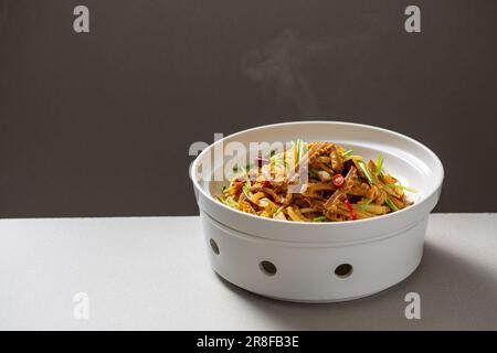 Stir Fried spicy beef tripe Stock Photo