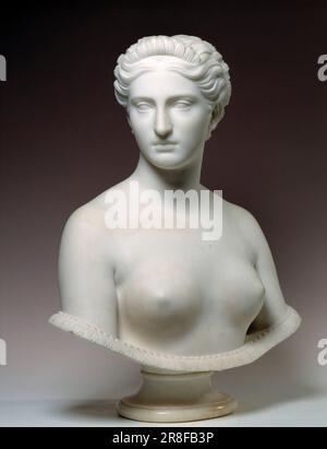 Clytie modeled 1865-1867, carved 1873 by Hiram Powers, born Woodstock, VT 1805-died Florence, Italy 1873 Stock Photo