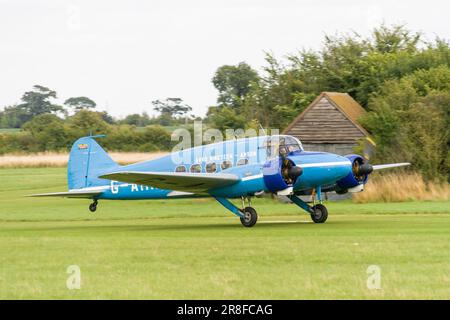 A Flying Day at the Shuttleworth Collection with an Avro Anson, Old Warden, Bedfordshire in 2009 Stock Photo