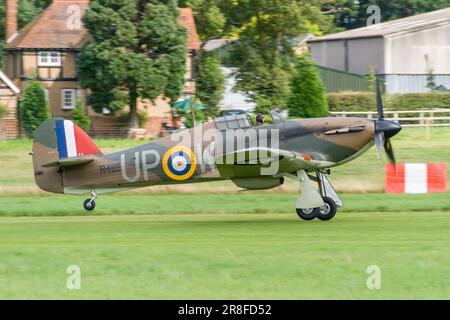 A Flying Day at the Shuttleworth Collection with Hawker Hurricane Mk1 R4118, Old Warden, Bedfordshire in 2009 Stock Photo