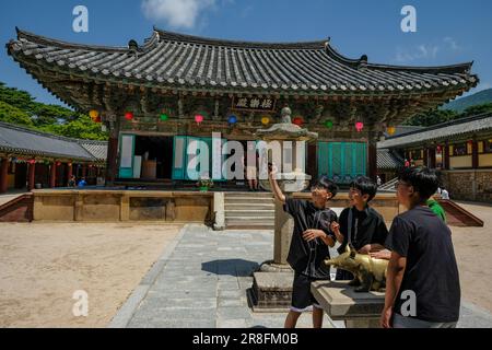 Gyeongju, South Korea - June 2, 2023: Bulguksa Temple is a Buddhist temple in Gyeongju, South Korea. Stock Photo