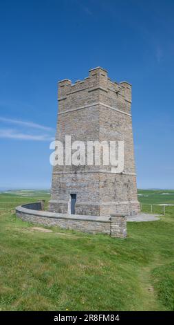 Kitchener Memorial erected by the people of Orkney after the death of Lord Kitchener when the boat HMS Hampshire sunk in 1916, during World War One. M Stock Photo