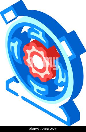 dc generator electrical engineer isometric icon vector illustration ...