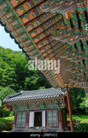 Sokcho, South Korea - June 17, 2023: Seoraksan Sinheungsa Temple is a Buddhist temple located in Sokcho, South Korea. Stock Photo