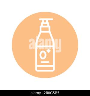 Baby detergent color line icon. Isolated vector element. Outline pictogram for web page, mobile app, promo Stock Vector