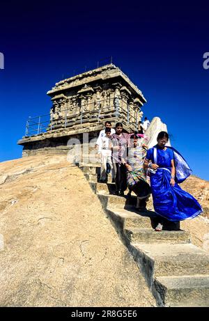 Olakkanatha temple old light house in Mahabalipuram Mamallapuram, Tamil Nadu Tamilnadu, South India, India, Asia. Unesco's World Heritage Site Stock Photo