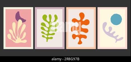 Layout of an abstract painting. Template for print, banner, poster and creative design. Fashionable art of painting for interior design and creative i Stock Vector