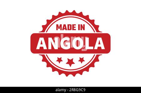 Made In Angola Rubber Stamp Stock Vector
