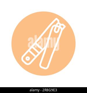 Clippers color line icon. Isolated vector element. Outline pictogram for web page, mobile app, promo Stock Vector