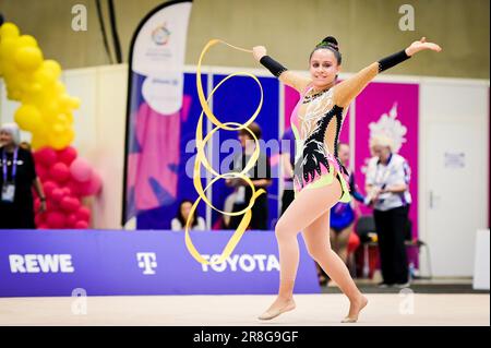 Berlin, Germany. 21st June, 2023. Berlin, Germany, June 21st 2023: Special Olympics World Games Berlin 2023 - Gymnastics Rhythmic - Messe Berlin. (Ryan Sleiman/SPP) Credit: SPP Sport Press Photo. /Alamy Live News Stock Photo