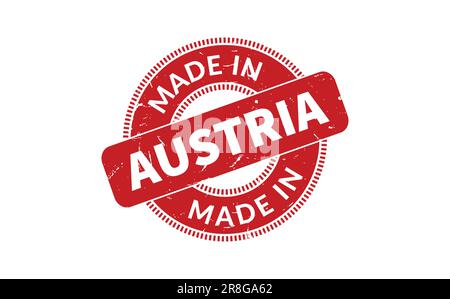 Made In Austria Rubber Stamp Stock Vector