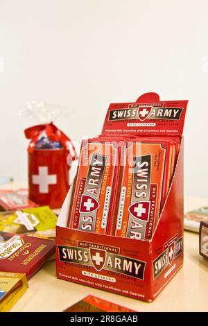 Chocolate Factory Stella, Giubiasco, Canton Ticino, Switzerland Stock Photo