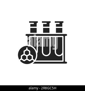 Measuring hormone levels color line icon. Isolated vector element. Outline pictogram for web page, mobile app, promo Stock Vector