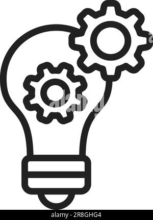 Ideas Generator Icon Image. Stock Vector