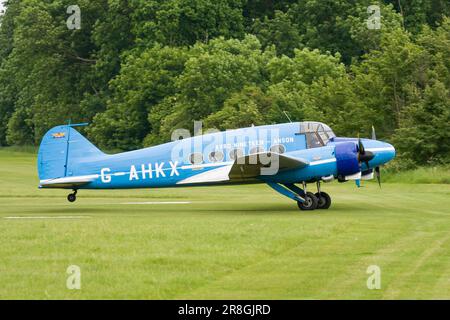 A Flying Day at the Shuttleworth Collection with an Avro Anson, Old Warden, Bedfordshire in 2010 Stock Photo
