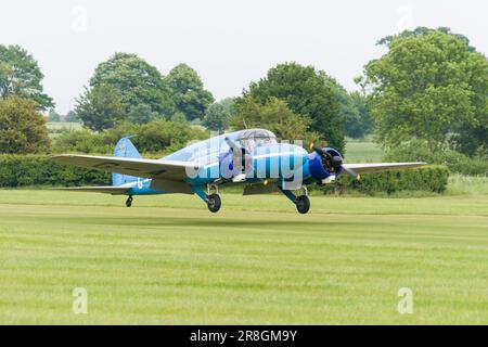 A Flying Day at the Shuttleworth Collection with an Avro Anson, Old Warden, Bedfordshire in 2010 Stock Photo