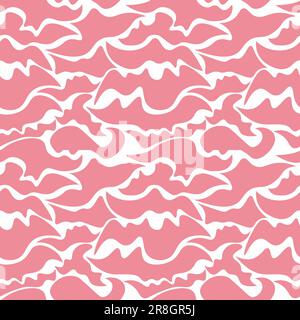 Abstract hand drawn seamless repeat pattern design. Minimal Contemporary textile prints Stock Vector
