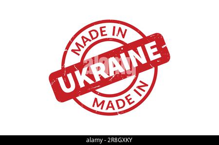 Made In Ukraine Rubber Stamp Stock Vector