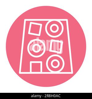 Diabetes color line icon. Isolated vector element. Outline pictogram for web page, mobile app, promo Stock Vector