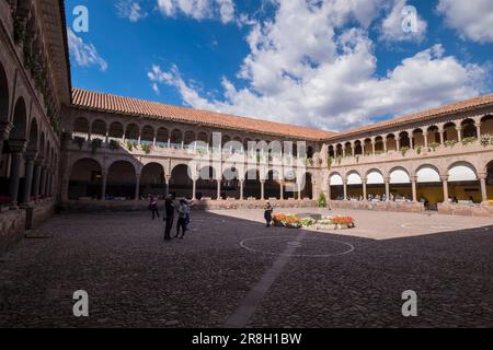 Perù. Cusco. old town. Qorikancha Sun Temple and Santo Domingo convent Stock Photo