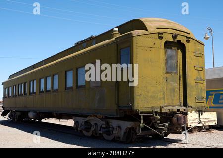 Barstow, California, USA. 20th June, 2018. Santa Fe Railroad business and maintenance car. (Credit Image: © Ian L. Sitren/ZUMA Press Wire) EDITORIAL USAGE ONLY! Not for Commercial USAGE! Stock Photo