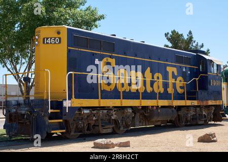 Barstow, California, USA. 20th June, 2018. Santa Fe 1460 switcher locomotive built in 1943. (Credit Image: © Ian L. Sitren/ZUMA Press Wire) EDITORIAL USAGE ONLY! Not for Commercial USAGE! Stock Photo