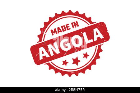 Made In Angola Rubber Stamp Stock Vector