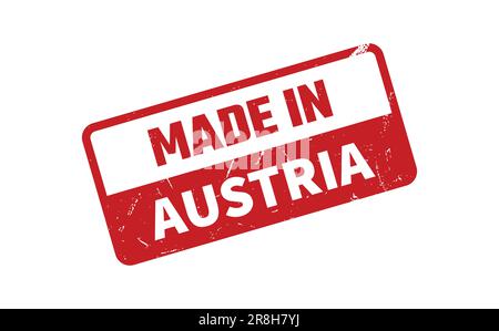 Made In Austria Rubber Stamp Stock Vector