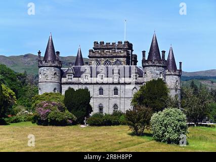 Inveraray Castle. Argyll, Western Scotland, United Kingdom, Europe. Stock Photo