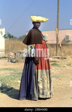 Namibia. Herero Women. Sesfontein Stock Photo