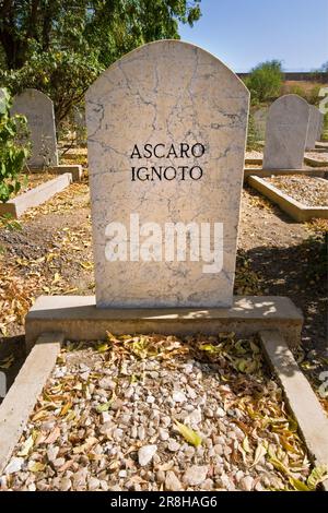 Italian War Cemetery. Keren. Eritrea Stock Photo