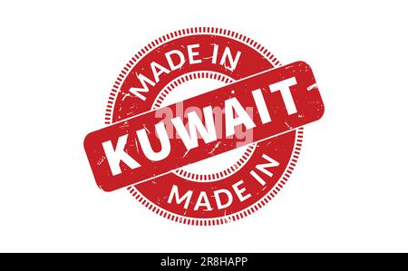 Made In Kuwait Rubber Stamp Stock Vector