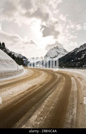 Passo Pordoi. Canazei. Trentino Alto Adige. Italy Stock Photo