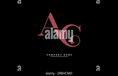 AC, CA Abstract Letters Logo Monogram Stock Vector