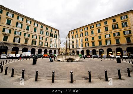 Piazza Colombo. Genoa. Liguria. Italy Stock Photo